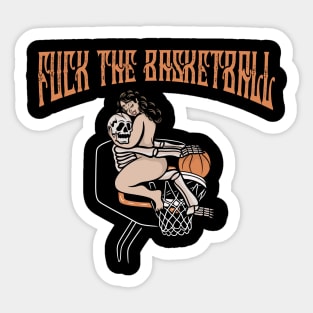 Basketball skull Sticker